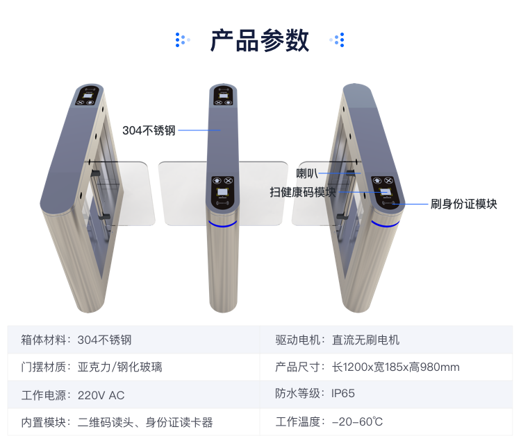 人證核驗(yàn)人行通道閘門禁一體機(jī)